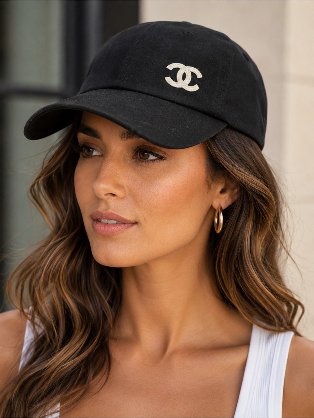 🔥Final Price-No Offers ✅ CHANEL Black Hat with Logo